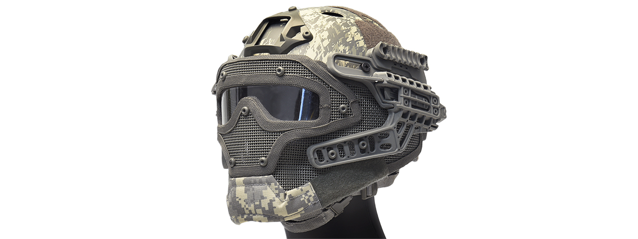 G-FORCE G4 SYSTEM NYLON BUMP HELMET MASK W/ GOGGLES - ACU - Click Image to Close