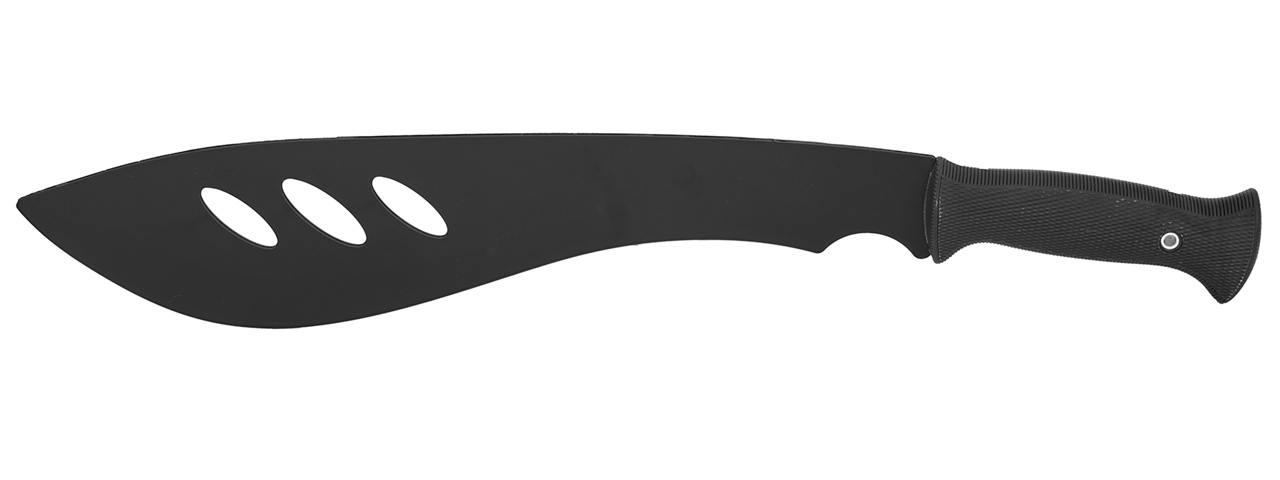 AC-878B MOLLE COMPATIBLE POLYMER TRAINING MACHETE W/ SHEATHE (BLACK) - Click Image to Close