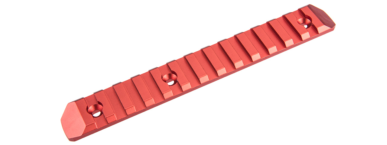 ACW-2055R 13-SLOT KEYMOD RAIL (RED) - Click Image to Close