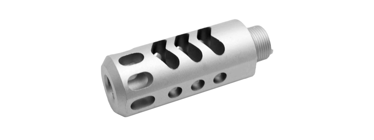 ACW-GB295-S 14MM PISTOL COMPENSATOR TYPE 3 FOR HI CAPA SERIES (SILVER) - Click Image to Close