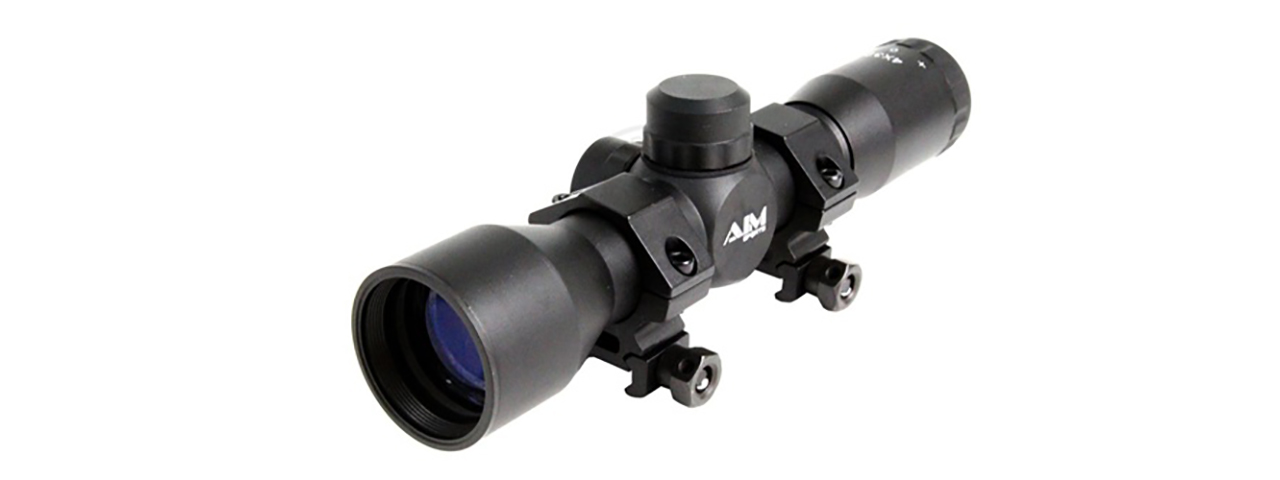 AIM SPORTS 4X32 COMPACT MIL-DOT AIRSOFT TACTICAL COMBAT SCOPE - Click Image to Close