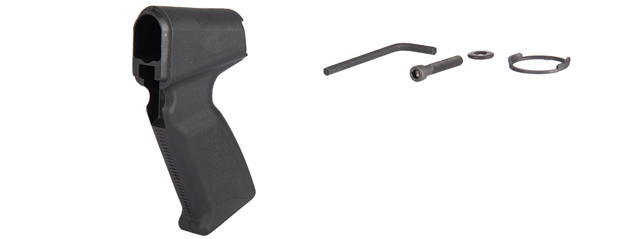 AIM-PJSPG870 ERGONOMIC ANGLED AIRSOFT SHOTGUN PISTOL GRIP (BLACK) - Click Image to Close