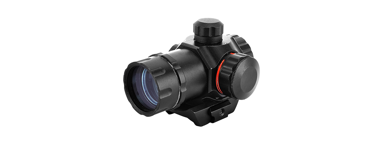 AIM SPORTS 1X30 DUAL-ILLUMINATED RED / GREEN MICRO DOT REFLEX SIGHT - Click Image to Close