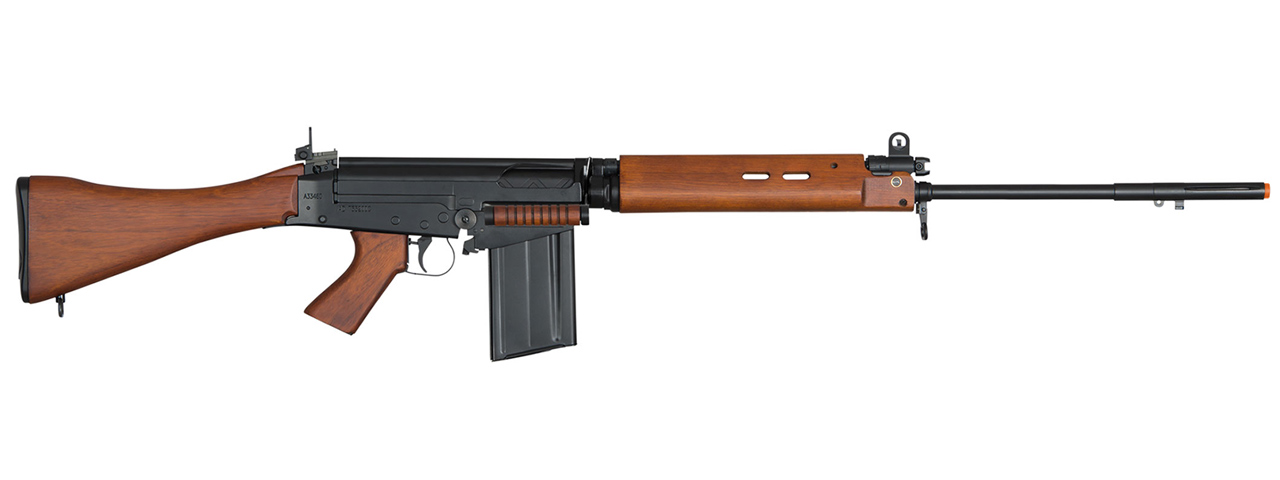 AR-024-W Ares Metal AEG FAL Airsoft Battle Rifle (Real Wood) - Click Image to Close
