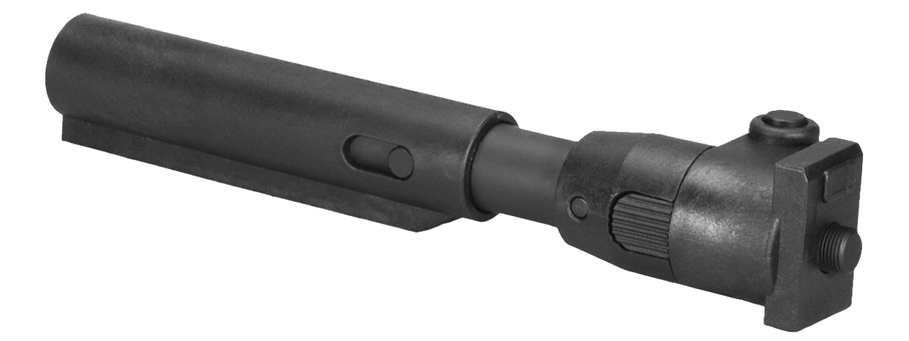 ARES M4 Foldable Buffer Tube w/ Lock Adapter for VZ58 AEG - (Black) - Click Image to Close