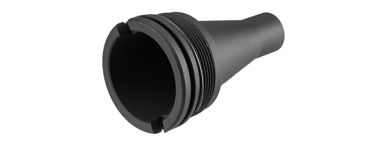 ARES-FH-KM12 KM12 TACTICAL CNC MACHINED FLASH HIDER (BLACK) - Click Image to Close