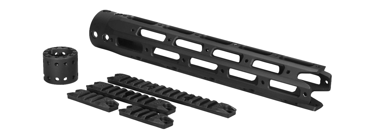 ARES-HG-013-L M4/M16 METAL LONG OCTAGONAL HANGUARD SET (BLACK) - Click Image to Close