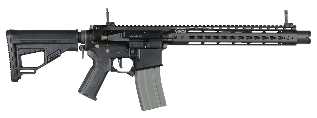 ARES-M4-KM12-BK Ares Octarms X Amoeba M4-KM12 Assault Rifle (Black) - Click Image to Close