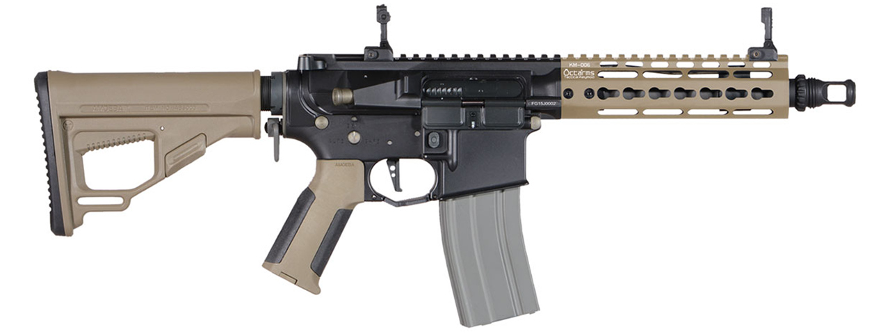 ARES-M4-KM7-DE Ares Octarms X Amoeba M4-KM7 Assault Rifle (Two Tone) - Click Image to Close