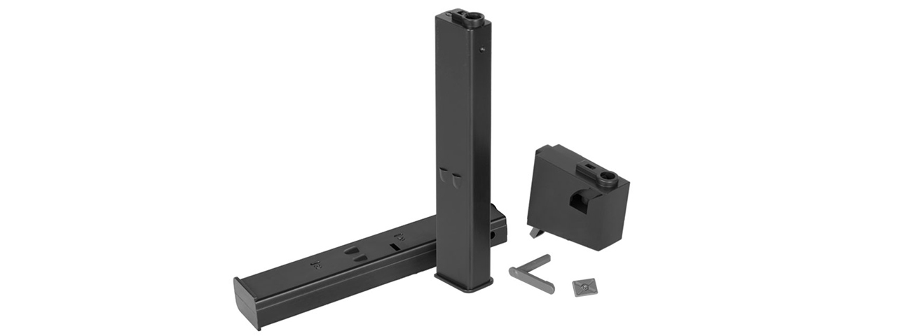 ARES-MAG-038-BK ARES 9MM LOW-CAP MAGAZINE + ADAPTER SET (BK) - Click Image to Close