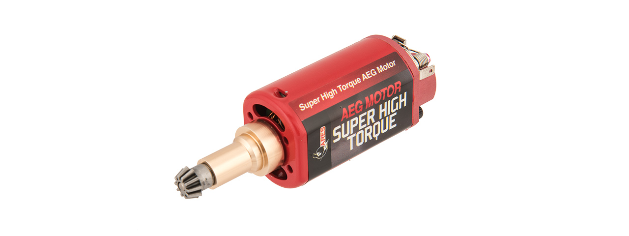 ARES-MOTOR-003 SUPER HIGH TORQUE LONG TYPE MOTOR (RED) - Click Image to Close