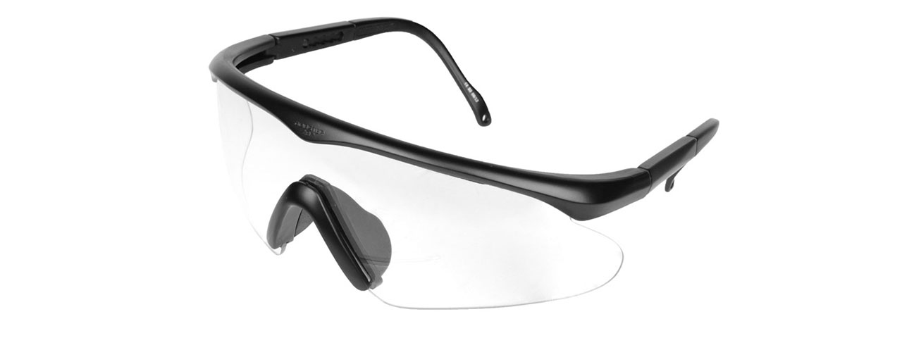 BOBSTER ESB WRAP-AROUND ANSI Z87 AIRSOFT SHOOTING GLASSES - BLACK - Click Image to Close