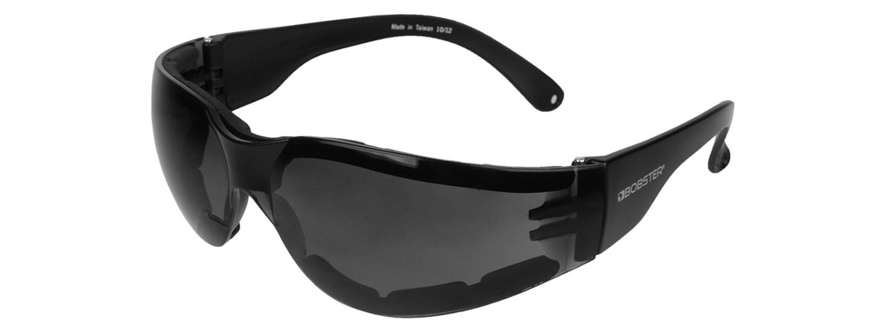 BOBSTER SHIELD III SHOOTING GLASSES ANSI Z87 RATED - SMOKE GRAY LENS - Click Image to Close