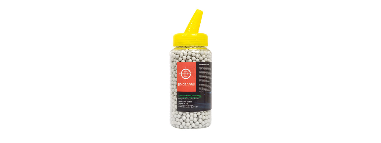 Golden Ball 2000 Round 0.25g MaxSlick Seamless Tracer BB Bottle - Click Image to Close