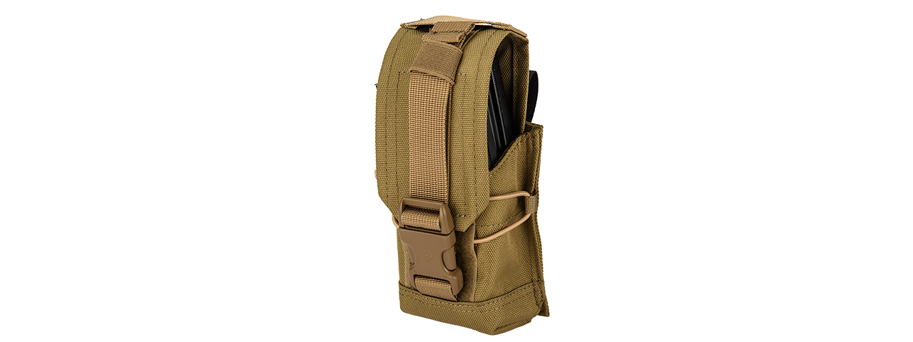 C206K CODE11 M4/5.56 CORDURA DOUBLE MAGAZINE POUCH (COYOTE) - Click Image to Close