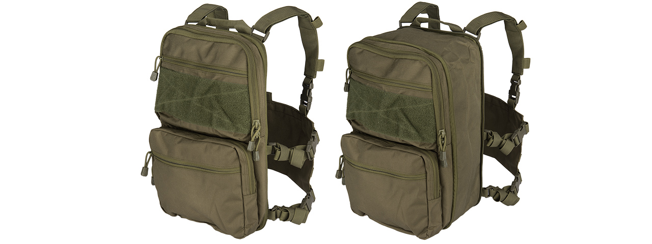 CA-1615GN QD CHEST RIG LIGHTWEIGHT BACKPACK (OD) - Click Image to Close