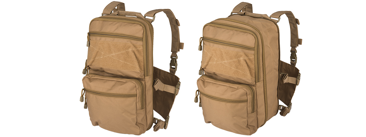 CA-1615KN QD CHEST RIG LIGHTWEIGHT BACKPACK (KHAKI) - Click Image to Close