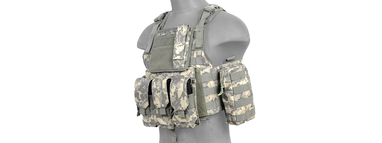 CA-305AN AIRSOFT GEAR PLATE CARRIER VEST - ACU - Click Image to Close