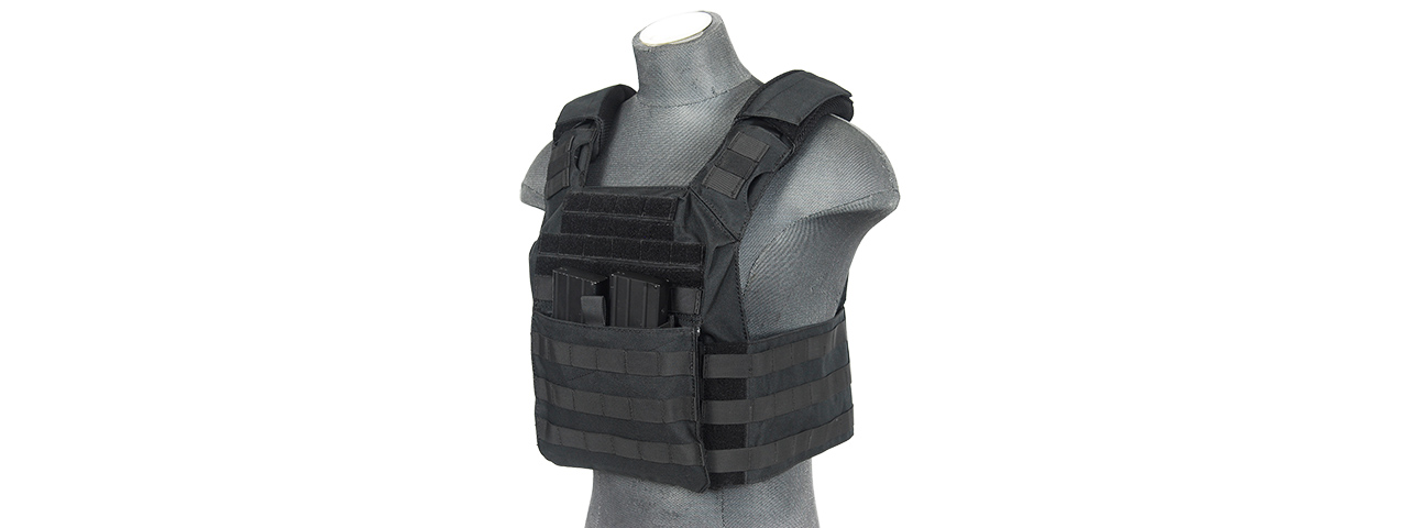 CA-313B2N 1000D ATTACK MOLLE PLATE CARRIER V2 (BLACK) - Click Image to Close
