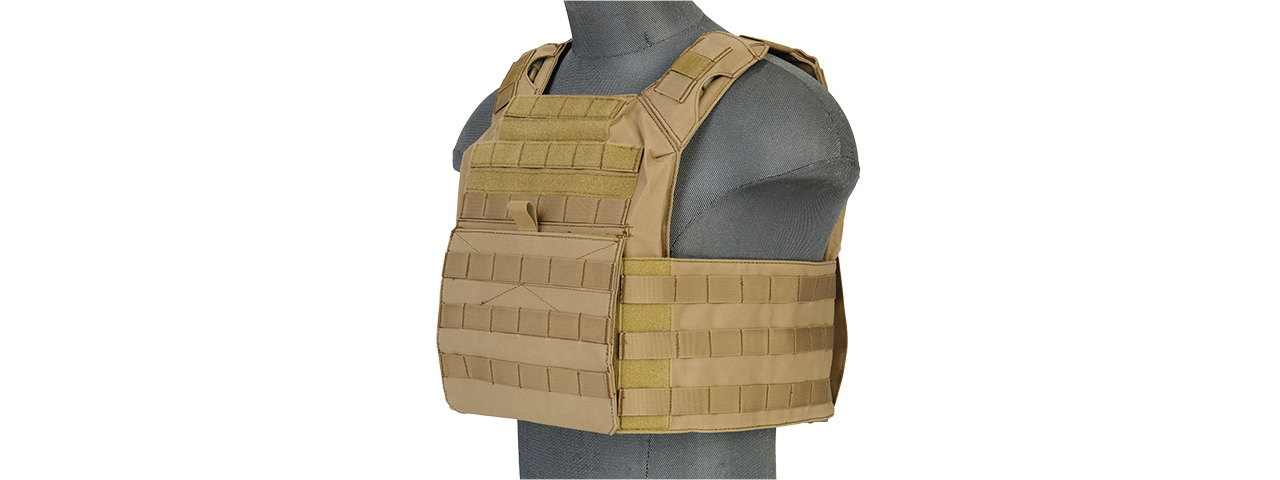 CA-313TN 1000D Nylon Speed Attack Tactical Vest (Tan) - Click Image to Close