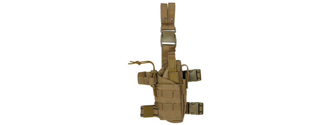 CA-322TN 1000D NYLON TORNADO DROP LEG HOLSTER (TAN) - Click Image to Close