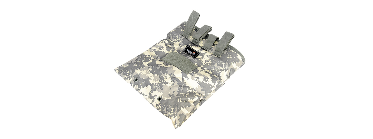CA-341AN 1000D NYLON LARGE FOLDABLE MOUNTABLE DUMP POUCH (ACU) - Click Image to Close