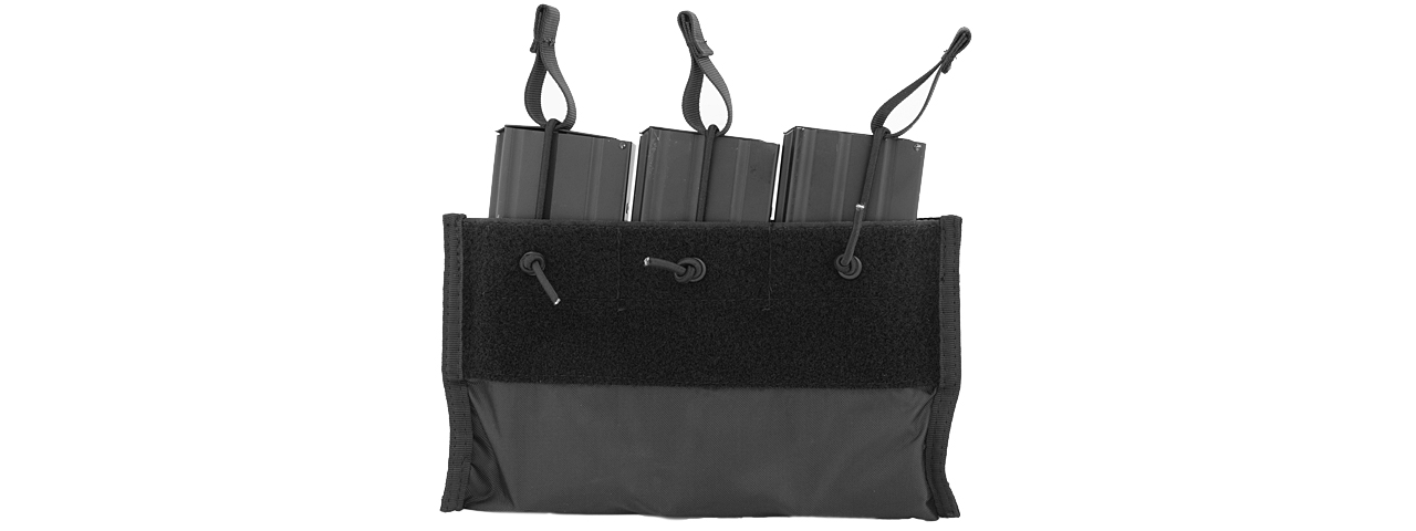 CA-376BN 1000D NYLON TRIPLE INNER M4 MAG POUCH FOR CA-311 - Click Image to Close