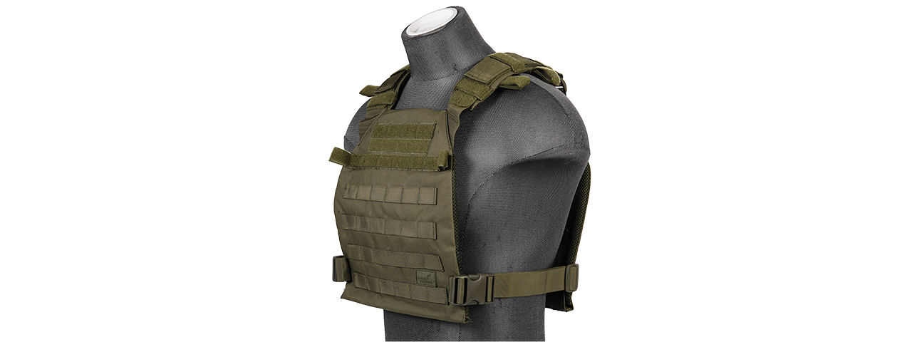 CA-883GN Nylon Lightweight Tactical Vest (OD Green) - Click Image to Close