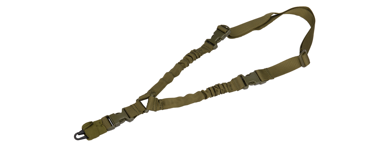 CA-979G TACTICAL BUNGEE SINGLE POINT SLING (OD GREEN) - Click Image to Close