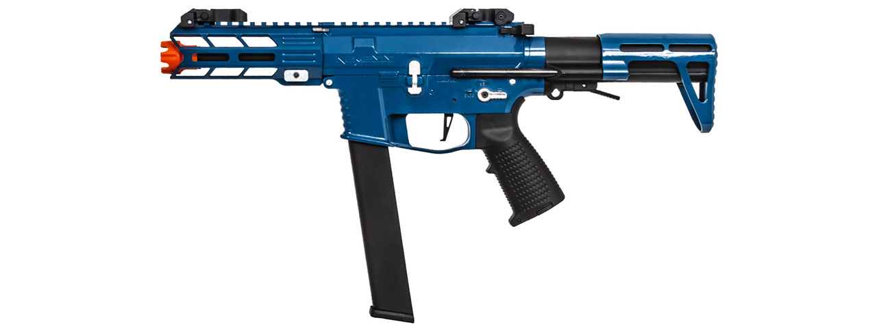 Classic Army Nemesis X9 PDW SMG AEG (Blue / Silver) - Click Image to Close