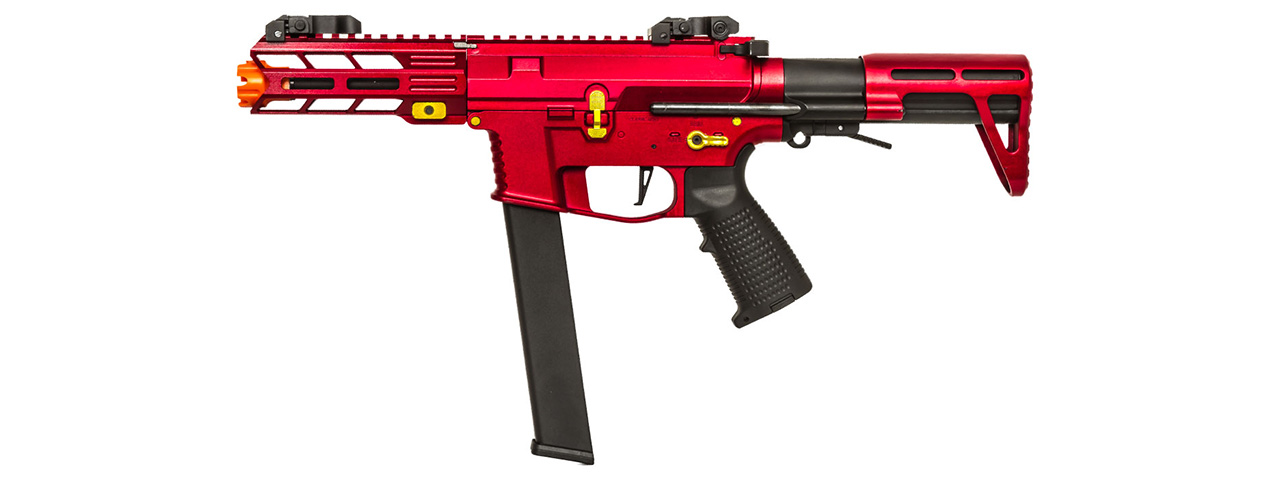 Classic Army Nemesis X9 PDW SMG AEG (Red) - Click Image to Close