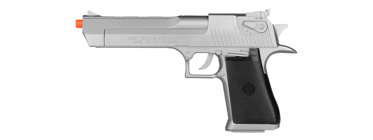 KWC MAGNUM LICENSED DESERT EAGLE .44 AIRSOFT SPRING PISTOL - SILVER - Click Image to Close