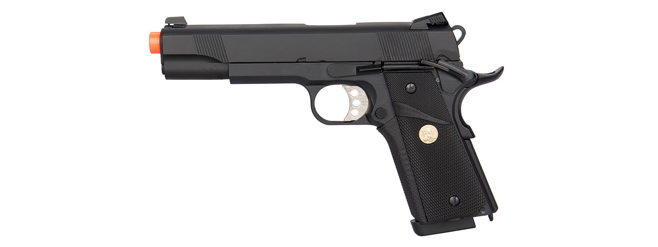 Double Bell M1911 MEU GBB Airsoft Pistol (Black) - Click Image to Close