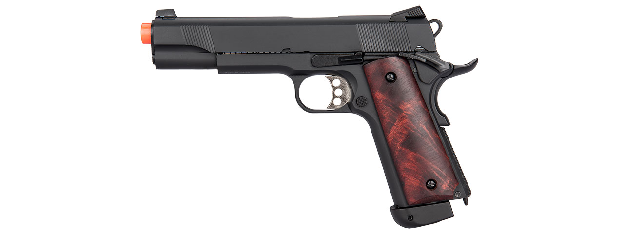 DOUBLE BELL M1911A1 CO2 BLOWBACK AIRSOFT PISTOL HIGH VELOCITY (BLACK) - Click Image to Close