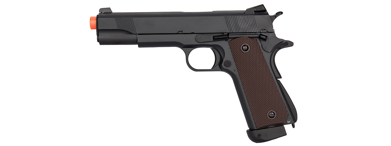 Double Bell M1911 Type 2 CO2 Gas Blowback Airsoft Pistol High Velocity (Black) - Click Image to Close