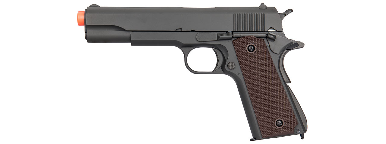 DOUBLE BELL1911 GAS BLOWBACK AIRSOFT PISTOL (BLACK) - Click Image to Close