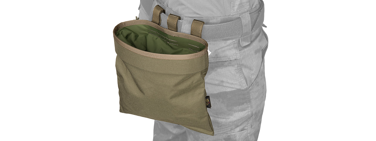 FY-PHM13RG SNAP-BUTTON TACTICAL ROLL-UP DROP POUCH (RANGER GREEN) - Click Image to Close