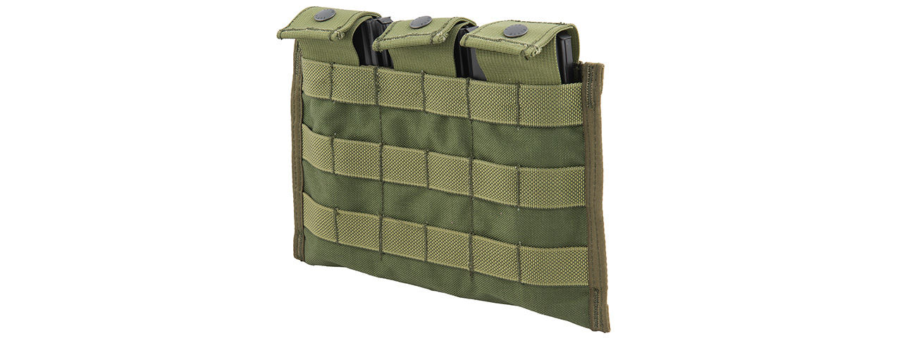 FY-PHM19OD SNAP BUTTON TRIPLE M4/M16 MAGAZINE POUCH (OD GREEN) - Click Image to Close