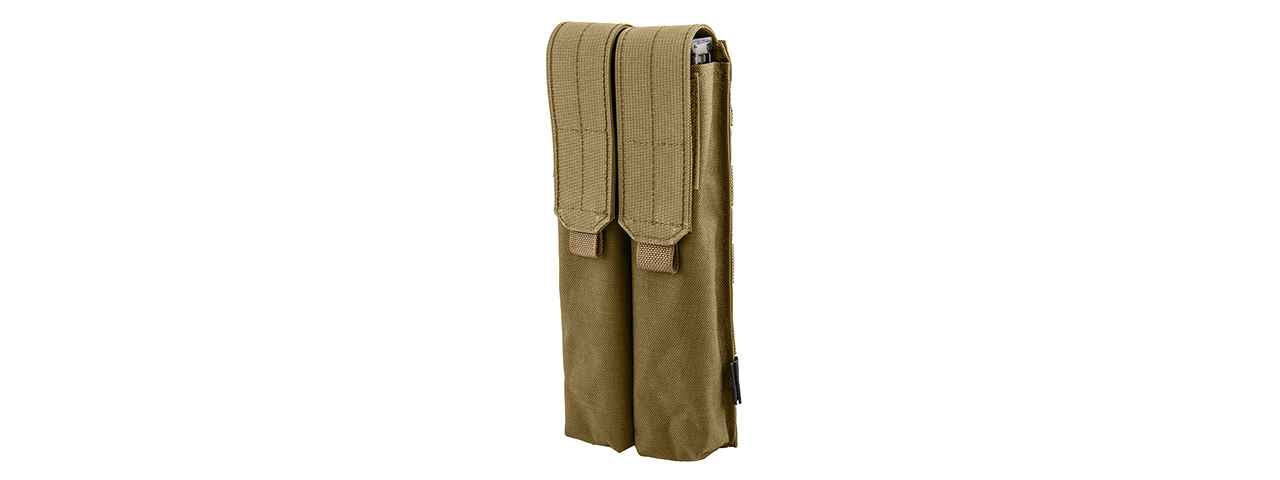 FY-PHM22CB DOUBLE UMP/P90 MAGAZINE POUCH (COYOTE BROWN) - Click Image to Close