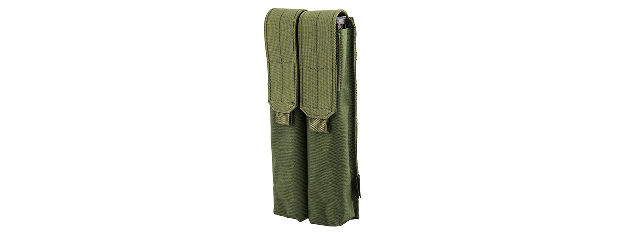 FY-PHM22OD DOUBLE UMP/P90 MAGAZINE POUCH (OD GREEN) - Click Image to Close