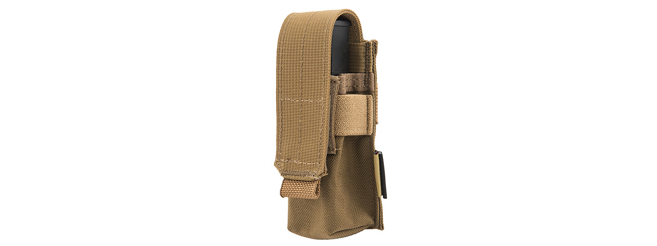 FY-PHP04CB Molle Single 9mm Pistol Magazine Pouch (Coyote Brown) - Click Image to Close