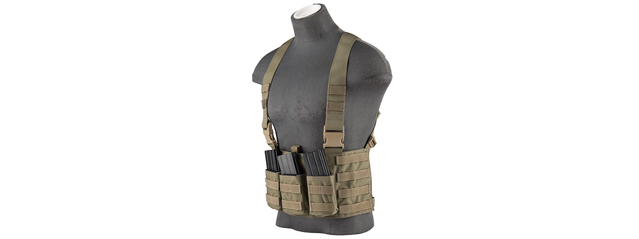 FY-VTC11RG 1000D LAW ENFORCEMENT CHEST RIG (RANGER GREEN) - Click Image to Close