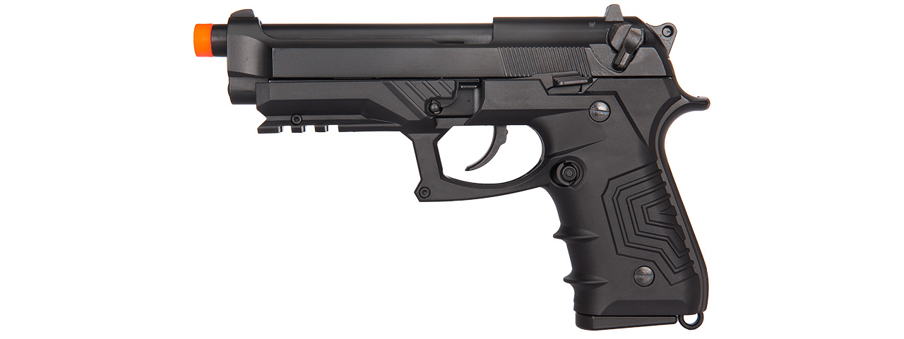 HGC-173BBB HG-173 M92 CO2 BLOWBACK SEMI AUTO AIRSOFT PISTOL (BLACK) - Click Image to Close