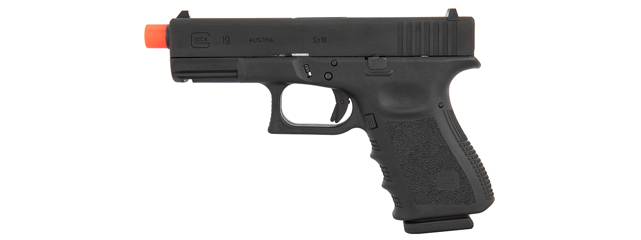 HK-2276303 Licensed Gen 3 Glock-19 Gas Blowback Airsoft Pistol - Click Image to Close