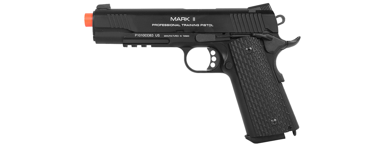 KWA AIRSOFT FULL METAL M1911 MKII PTP GAS BLOWBACK PISTOL - Click Image to Close