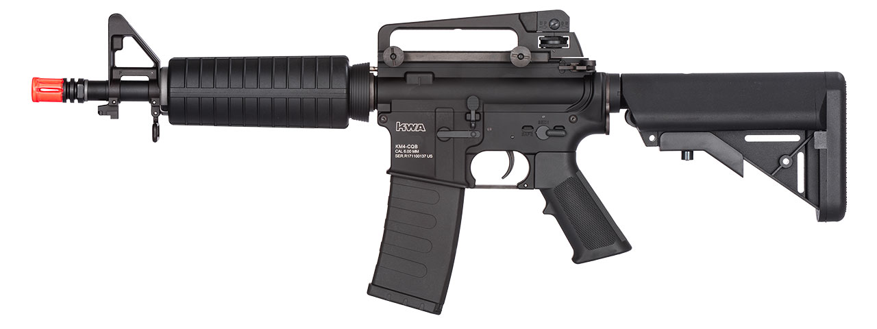 KWA AIRSOFT KM4A1 FULL METAL CQB M4 CARBINE AEG - BLACK - Click Image to Close