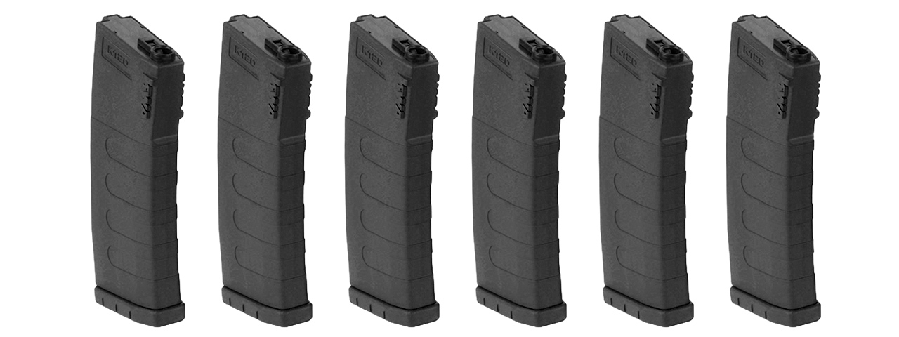 6X KWA AIRSOFT 120RD ERGONOMIC POLYMER K120 MID-CAPACITY MAGAZINES - Click Image to Close