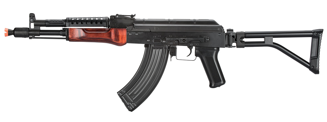 LCT G04 AK47 NV AEG Soviet Replica with Real Wood Handguard (Color: Black & Wood) - Click Image to Close