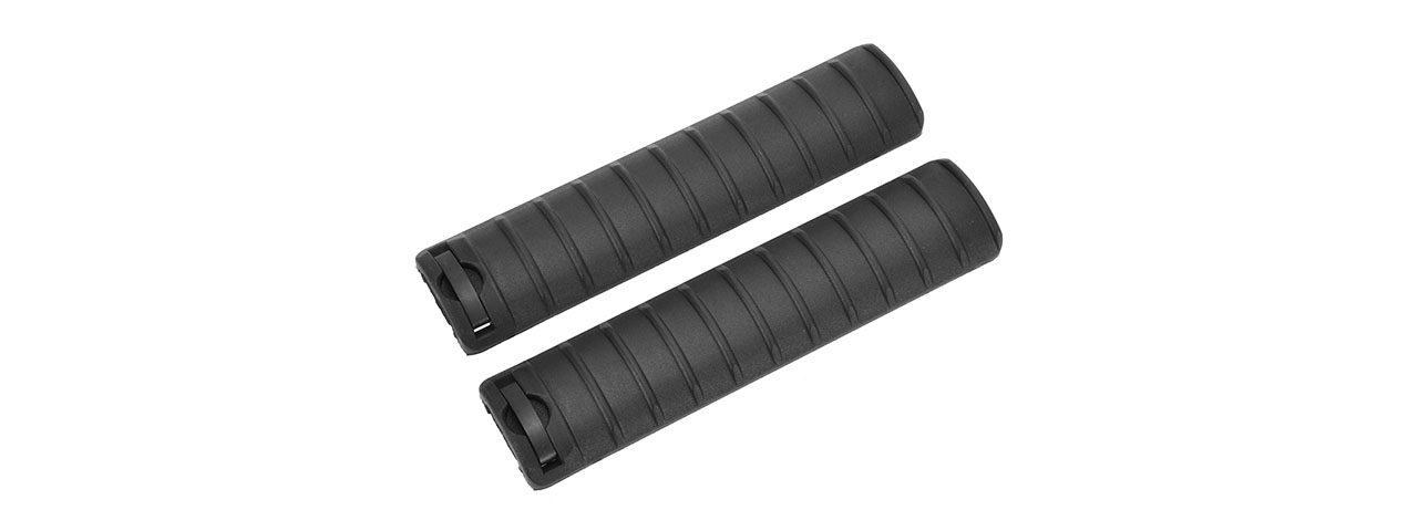 LCT AIRSOFT 15-SLOT HANDGUARD RIS RAIL COVER PANELS SET OF 2 - BLACK - Click Image to Close