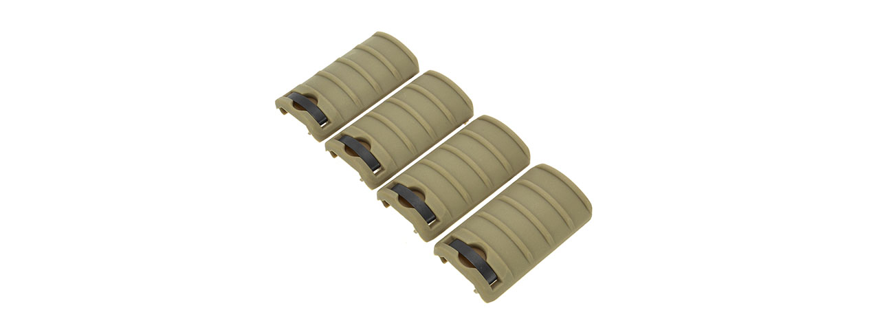 LCT AIRSOFT HANDGUARD RIS RAIL COVER PANELS SET OF 4 - TAN - Click Image to Close